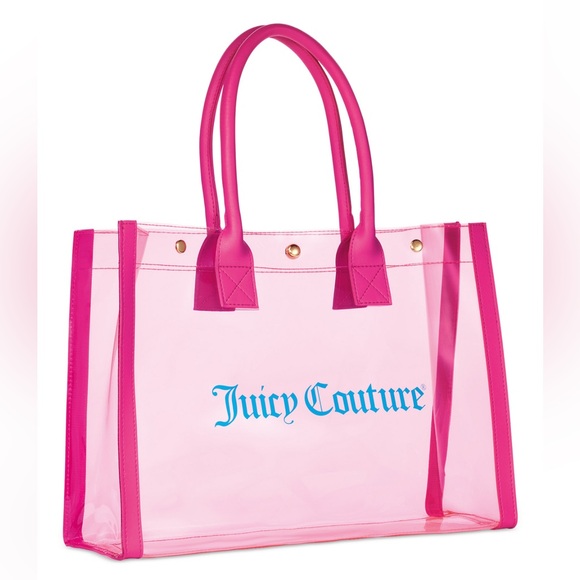 Juicy Couture Pink Transparent Tote - Picture 1 of 8